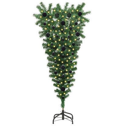 Omgekeerde kunstmatige voorgelichte kerstboom met ballenset PVC