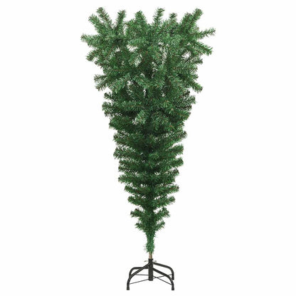 Opwaartse Kunstkerstboom met Ballenset Groen 120 cm PVC