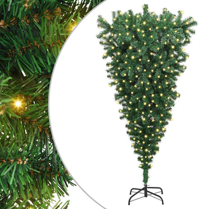 Understeboven Kunstmatige Voorverlichte Kerstboom Groen 180 cm