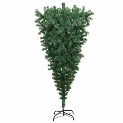 Zijwaarts kunstkerstboom met ballenset Groen 180 cm PVC