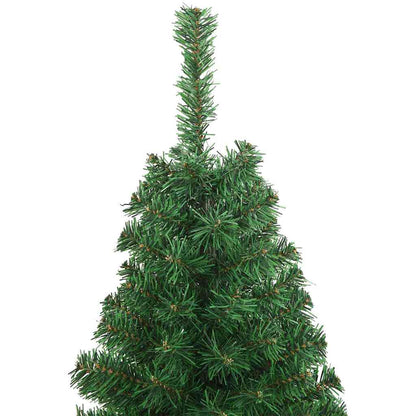 Kunstkerstboom Groen 150 cm PVC en Staal en Kunststof