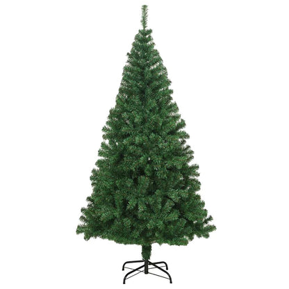 Kunstkerstboom Groen 180 cm PVC en Staal en Kunststof