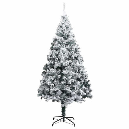 Kunstkerstboom met 300 LED Wit 180 cm PVC en Staal en Kunststof