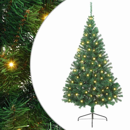 Kunstmatig Voorverlicht Kerstboom met 300 LED Groen 240 cm PVC