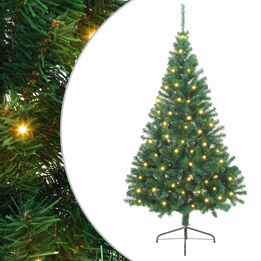 Kunstmatig Voorverlicht Kerstboom met 300 LED Groen 240 cm PVC