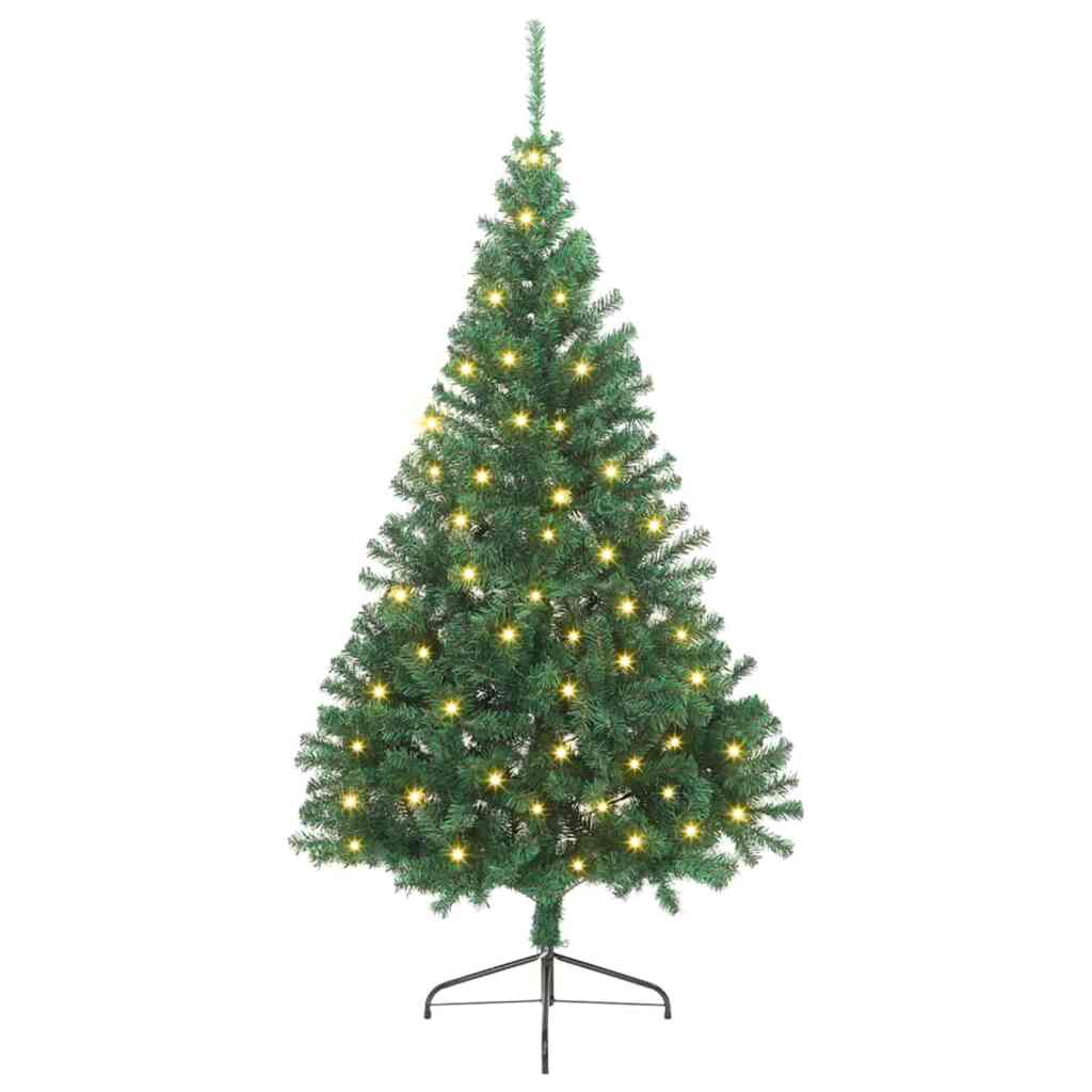 Kunstmatig Voorverlicht Kerstboom met 300 LED Groen 240 cm PVC