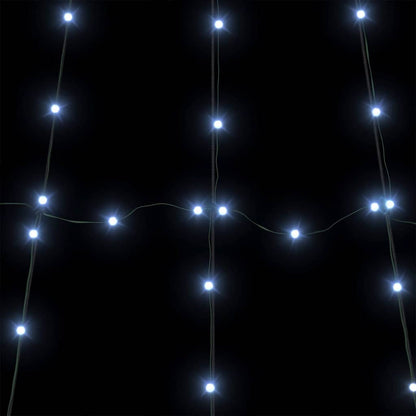 LED Kerstboom met Grondspiesjes Koudwit 511 cm Metaal