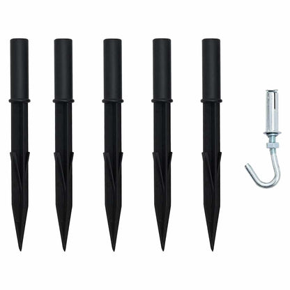 LED Kerstboom met Grondspiesjes Multikleur 511 cm Metaal