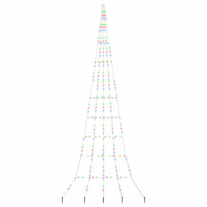 LED Kerstboom met Grondspiesjes Multikleur 511 cm Metaal
