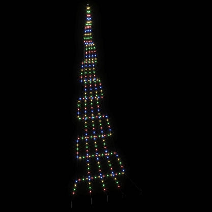 LED Kerstboom met Grondspiesjes Multikleur 511 cm Metaal