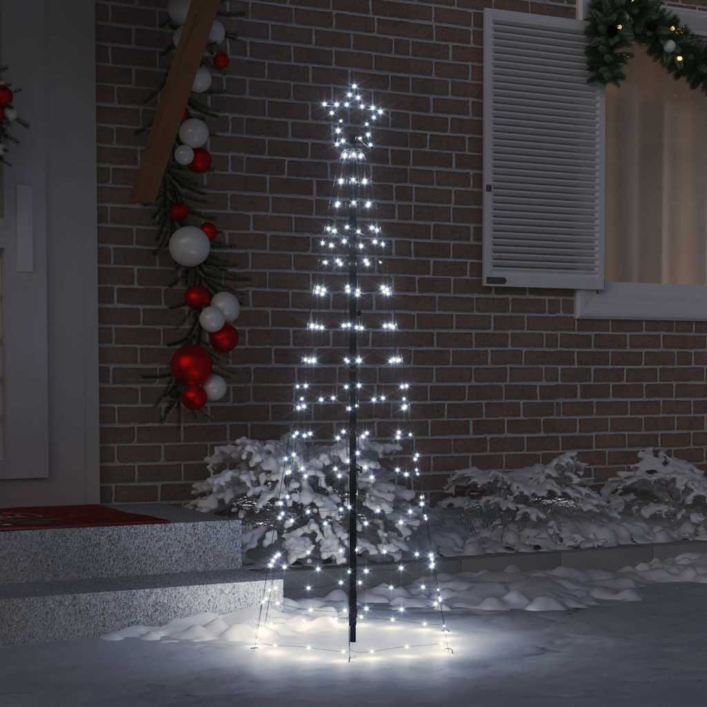 LED Kerstboom met Grondspiesjes Koudwit 250 cm IJzer