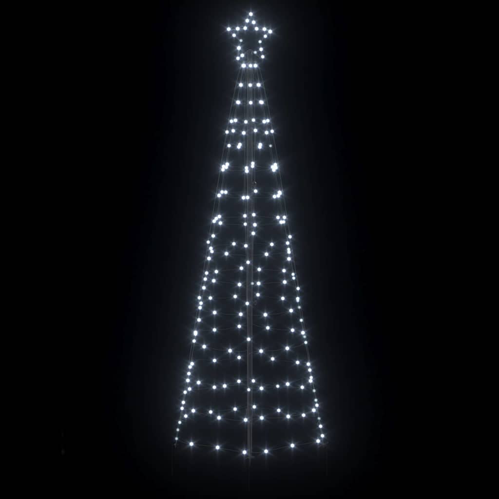 LED Kerstboom met Grondspiesjes Koudwit 250 cm IJzer