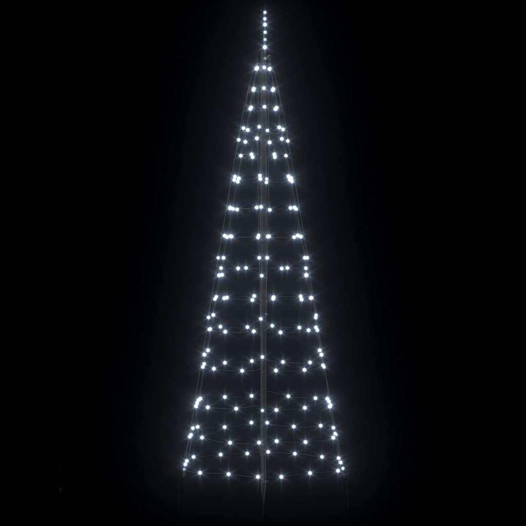 LED Kerstboom met Grondspiesjes Koudwit 250 cm IJzer