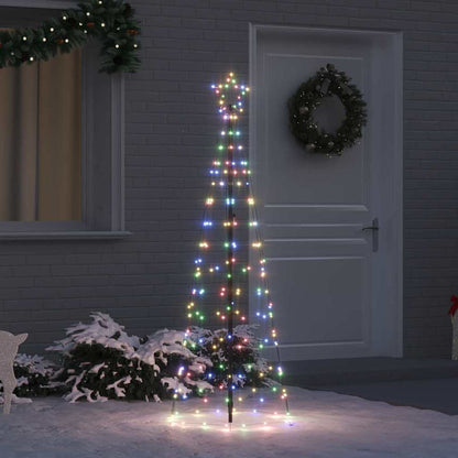 LED Kerstboom met Grondspiesjes Multikleur 250 cm IJzer