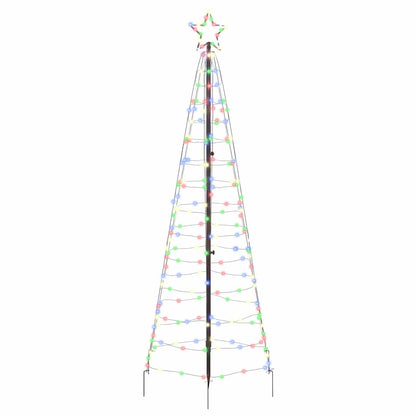 LED Kerstboom met Grondspiesjes Multikleur 250 cm IJzer