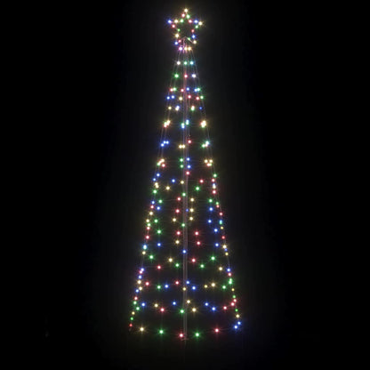 LED Kerstboom met Grondspiesjes Multikleur 250 cm IJzer