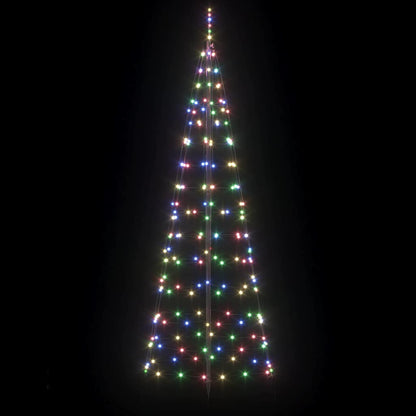 LED Kerstboom met Grondspiesjes Multikleur 250 cm IJzer