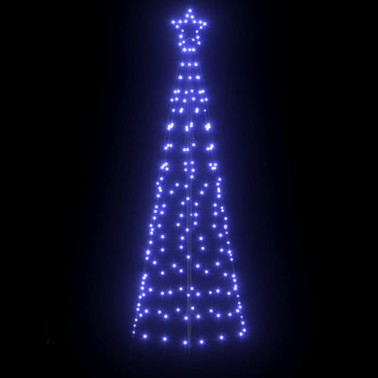 LED Kerstboom met Grondspiesjes met 390 LED Blauw 250 cm IJzer