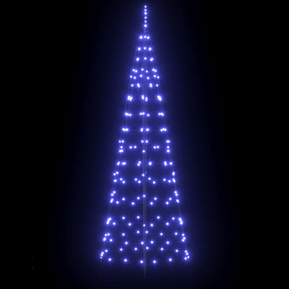LED Kerstboom met Grondspiesjes met 390 LED Blauw 250 cm IJzer