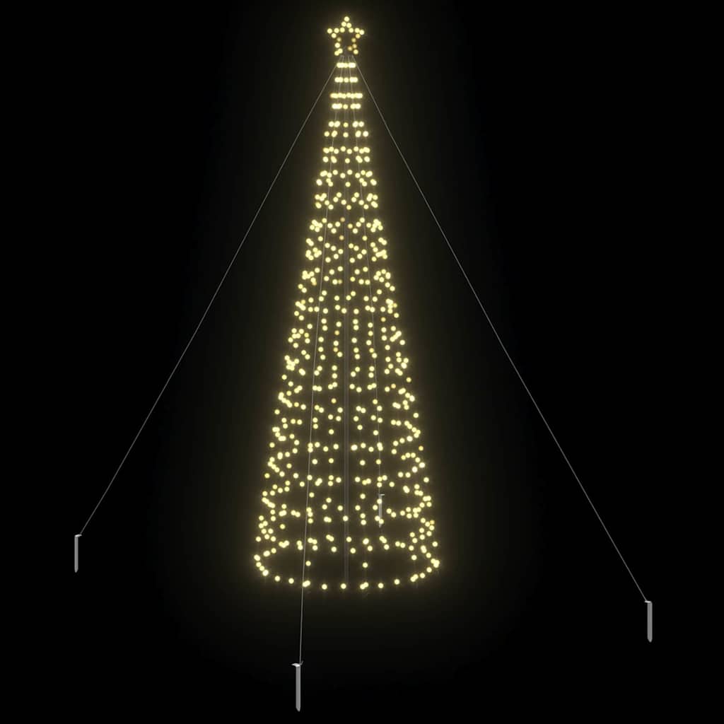 LED Kerstboom met Grondspiesjes met 800 LED Goud 400 cm IJzer