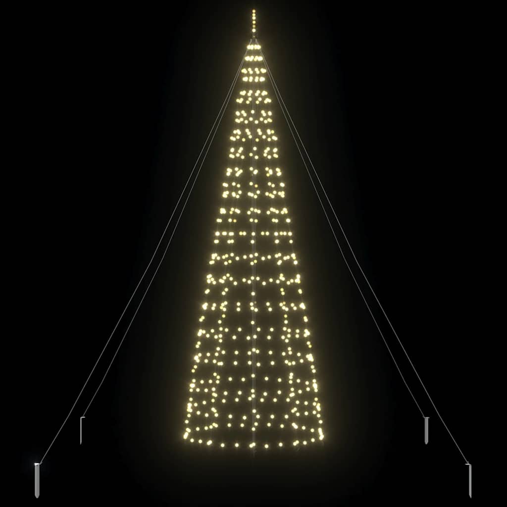 LED Kerstboom met Grondspiesjes met 800 LED Goud 400 cm IJzer