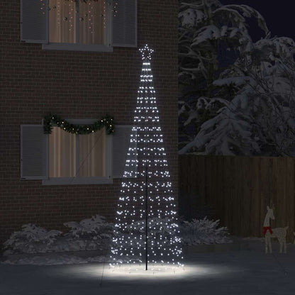 LED Kerstboom met Grondspiesjes Koudwit 400 cm IJzer