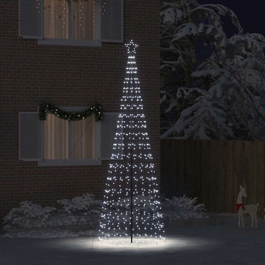 LED Kerstboom met Grondspiesjes Koudwit 400 cm IJzer