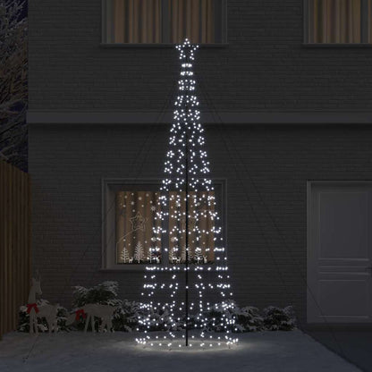 LED Kerstboom met Grondspiesjes Koudwit 400 cm IJzer