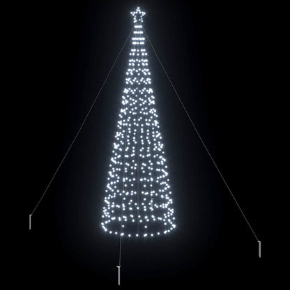 LED Kerstboom met Grondspiesjes Koudwit 400 cm IJzer