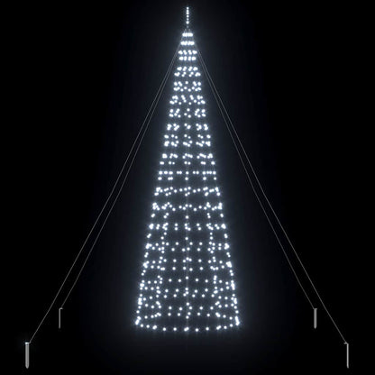 LED Kerstboom met Grondspiesjes Koudwit 400 cm IJzer
