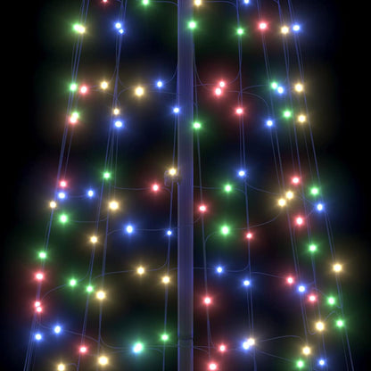 LED Kerstboom met Grondspiesjes Multikleur 400 cm IJzer