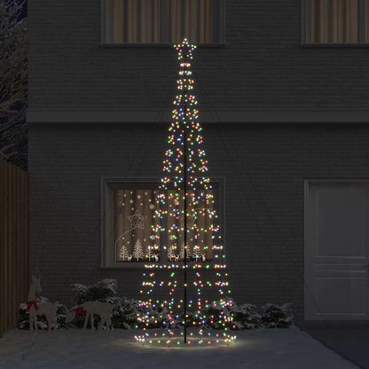 LED Kerstboom met Grondspiesjes Multikleur 400 cm IJzer