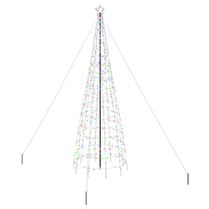 LED Kerstboom met Grondspiesjes Multikleur 400 cm IJzer