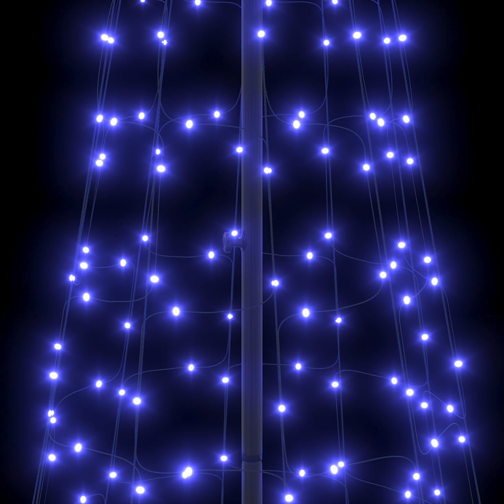 LED Kerstboom met Grondspiesjes met 800 LED Blauw 400 cm IJzer