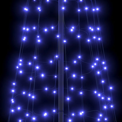 LED Kerstboom met Grondspiesjes met 800 LED Blauw 400 cm IJzer
