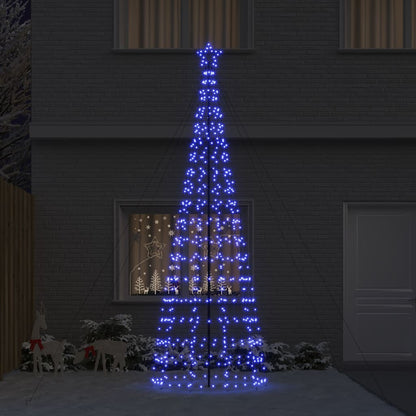 LED Kerstboom met Grondspiesjes met 800 LED Blauw 400 cm IJzer