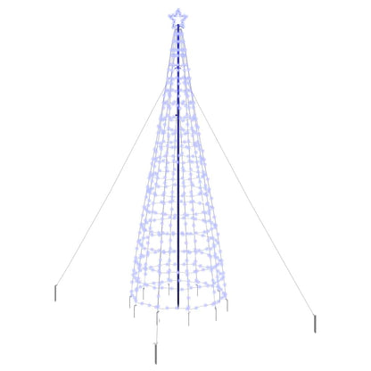 LED Kerstboom met Grondspiesjes met 800 LED Blauw 400 cm IJzer