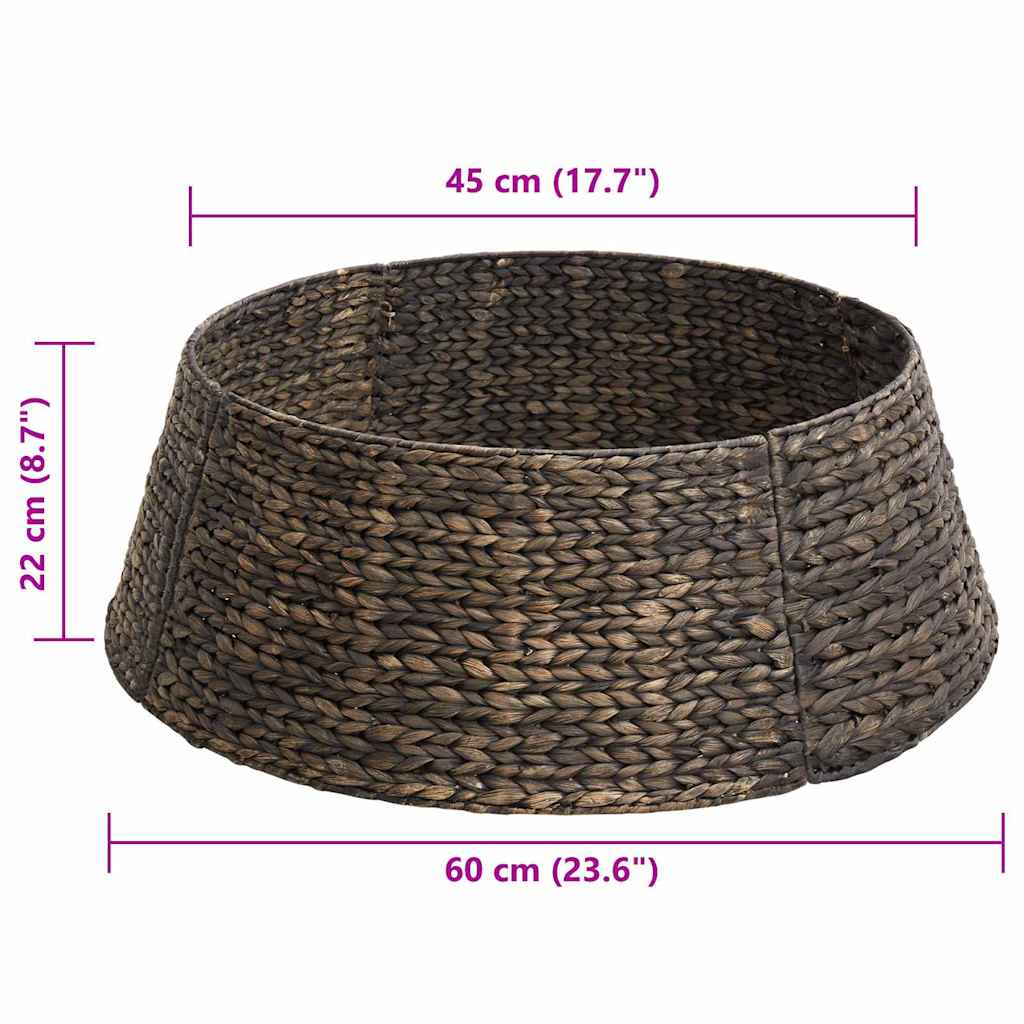 Kerstboomkraag Zwart 60 x 60 x 22 cm Waterhyacint