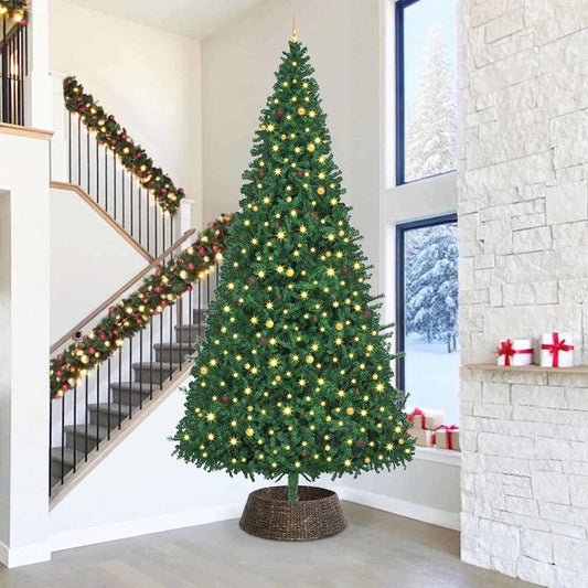 Kerstboomkraag Zwart 90 x 90 x 28 cm Waterhyacint