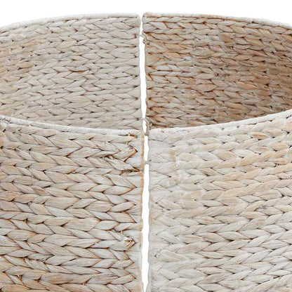 Kerstboomkraag Wit 90 x 90 x 28 cm Waterhyacint