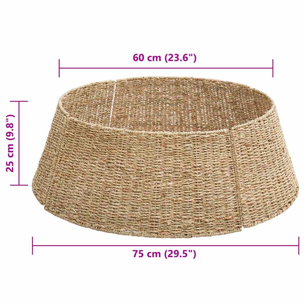 Kerstboomkraag Bruin 75 x 75 x 25 cm Zeegras