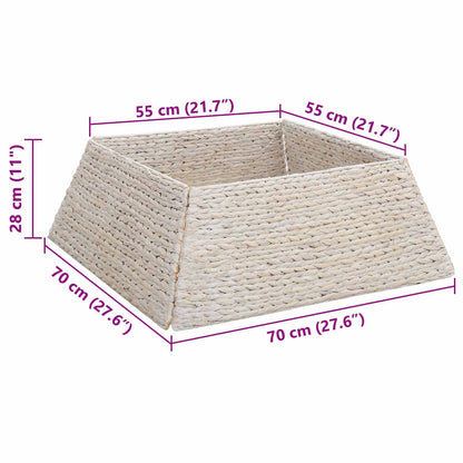 Kerstboomkraag Wit 70 x 70 x 28 cm Waterhyacint