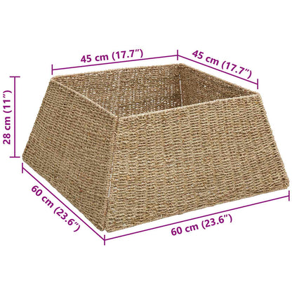 Kerstboomkraag Bruin 60 x 60 x 28 cm Zeegras