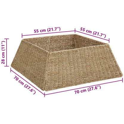 Kerstboomkraag Bruin 70 x 70 x 28 cm Zeegras