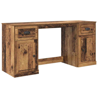 Bureau met kast Oud Hout 154,5 x 50 x 75 cm Bewerkt hout
