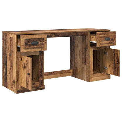 Bureau met kast Oud Hout 154,5 x 50 x 75 cm Bewerkt hout
