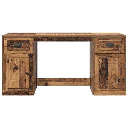 Bureau met kast Oud Hout 154,5 x 50 x 75 cm Bewerkt hout
