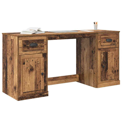 Bureau met kast Oud Hout 154,5 x 50 x 75 cm Bewerkt hout