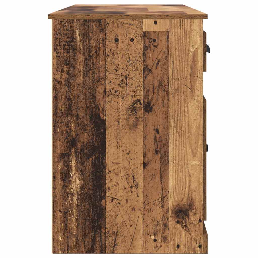 Bureau met kast Oud Hout 154,5 x 50 x 75 cm Bewerkt hout