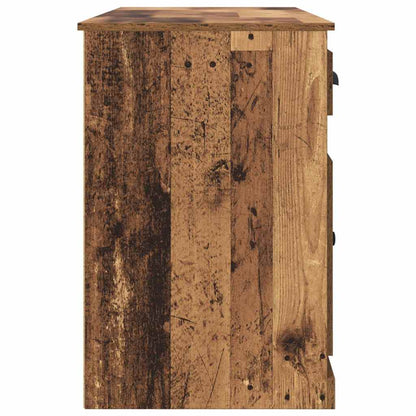 Bureau met kast Oud Hout 154,5 x 50 x 75 cm Bewerkt hout
